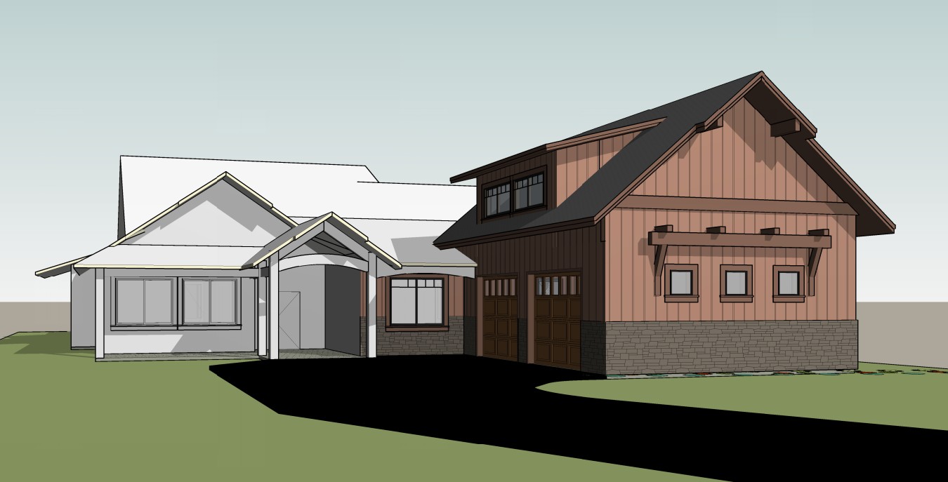 Custom home design project by Finch Designs in Sandpoint, Idaho